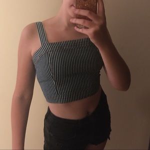 Adorable F21 Striped Crop Top
